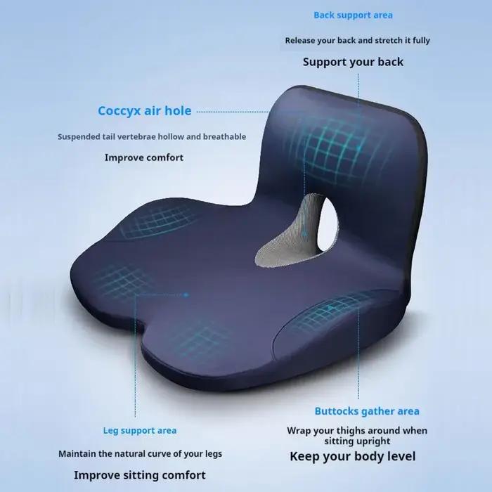 Coussin de siège rehausseur de mousse à mémoire de forme pour conducteur, confort universel toute l'année à offrir pour les longs trajets et les voyages
