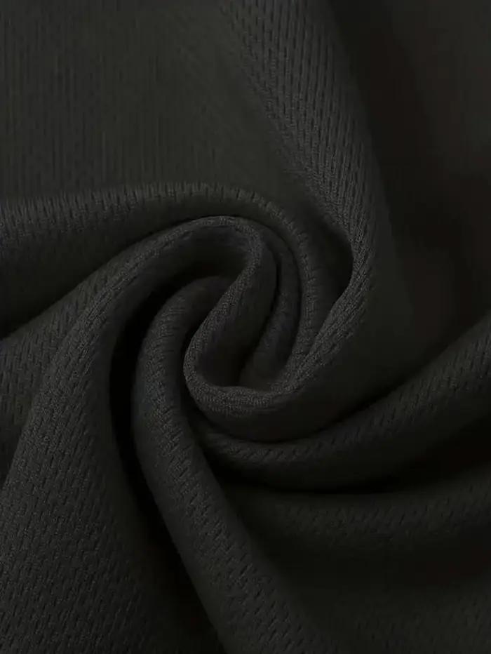 T-shirt col rond 7 pièces noir ultra-léger pour hommes, séchage rapide, respirant, absorbant la sueu