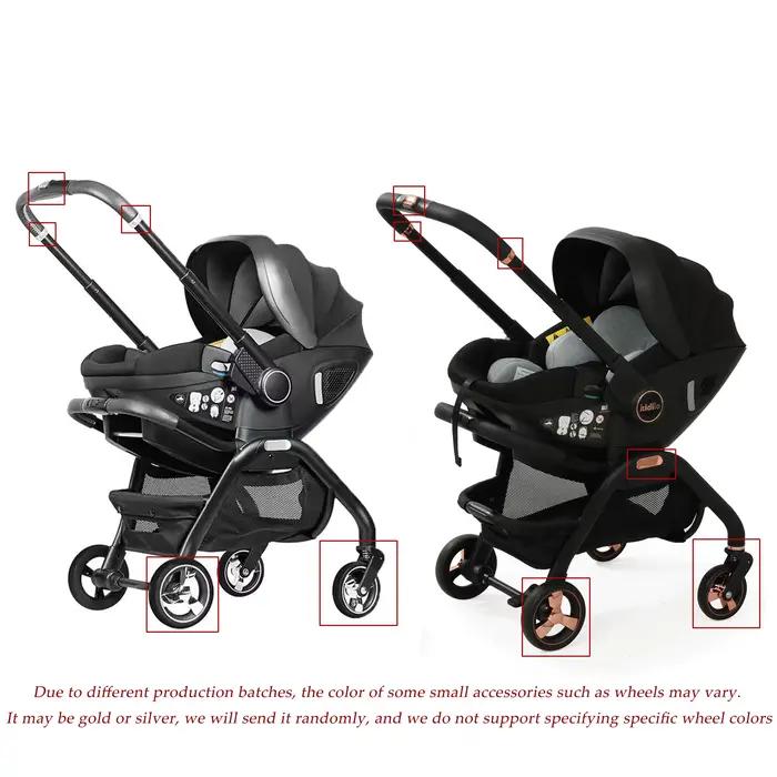 Kidilo-Poussette Portable 3 en 1 pour Bébé, mir de Couchage pour Nouveau-Né, Siège de Voiture Multif