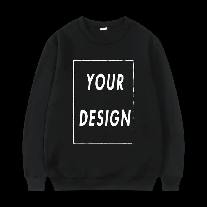Sweat-shirt unisexe sans chapeau, personnalisé avec votre Logo, col rond, à la mode, décontracté, po