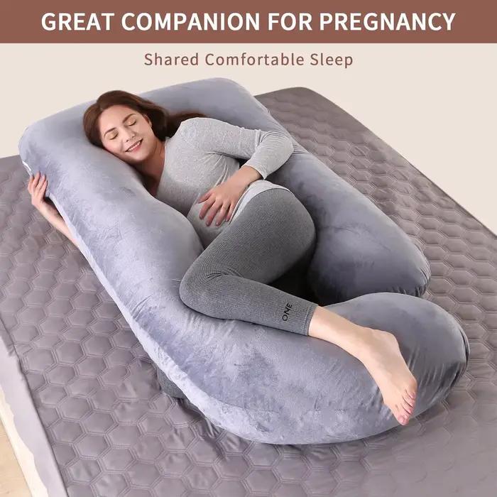 Oreiller de grossesse, oreiller complet en forme de G, oreiller de maternité pour dormeur latéral, o