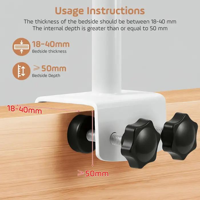 Barre de sécurité pliable pour lit d'appoint pour personnes âgées design ergonomique aide au déplacement et à la sécurité pour adultes seniors chambre d'hôtel maison de retraite usage quotidien