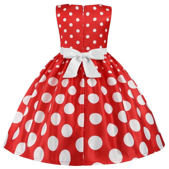 Nouvelle Robe pour Filles 2026 – Robe sans Manches en Tulle avec Pompons, Robe de Princesse en Dente