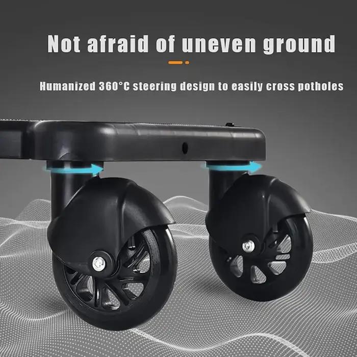 Marchepied universel pour poussette – Fixation 2 en 1 assis et sur pied pour jumeaux, s'adapte à la