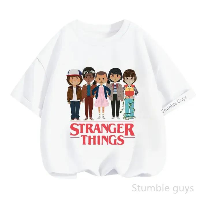 T-shirt en coton doux pour enfants, vêtements d'été pour garçons et filles, t-shirt à manches courte