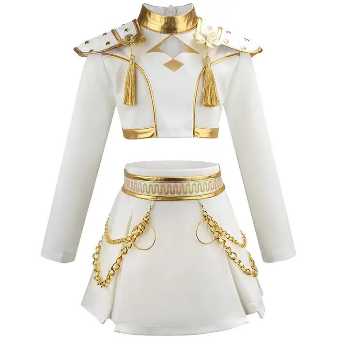 Costume Halloween K-POP chasseuse démoniaque Zoe Cosplay 3 pièces noir - Robe spectacle filles