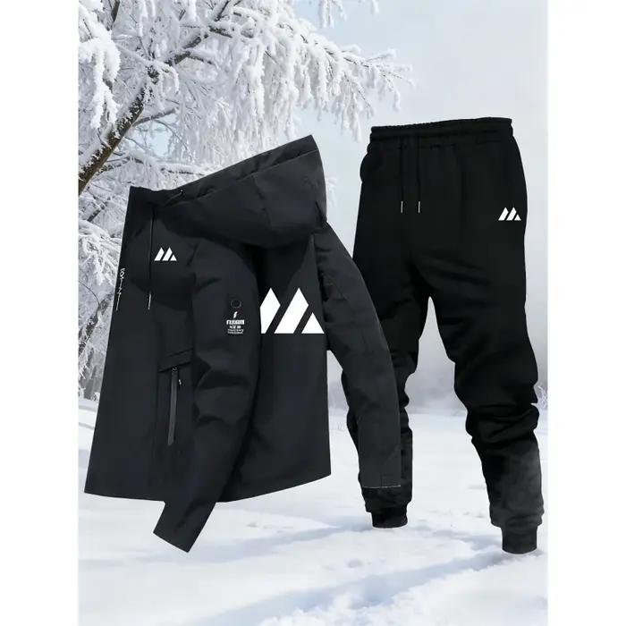 Ensemble sportif très vendu : veste à capuche et pantalon à chevilles élastiquées, ensemble décontra