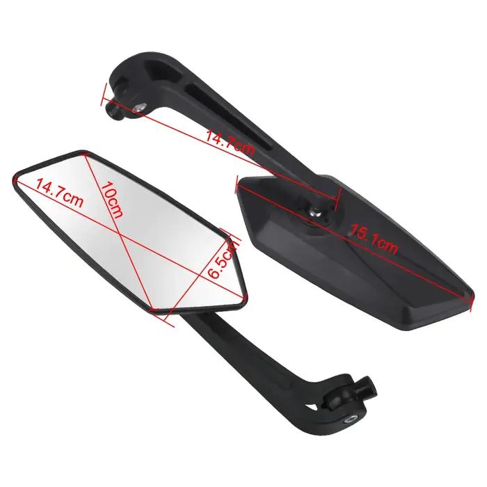 Rétroviseur de guidon de moto, rétroviseur d'extrémité de barre de moto pour café Racer Scooter, mir
