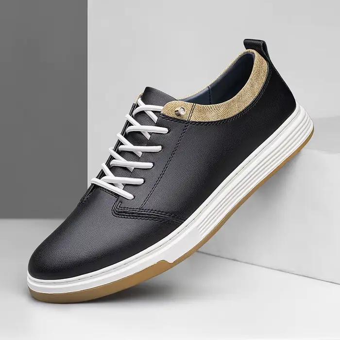 Chaussures en cuir véritable pour hommes de marque italienne, chaussures Oxford beiges faites à la m