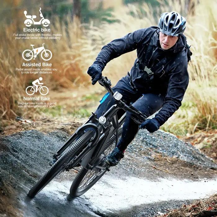 VTT électrique pour adultes, 26 pouces, moteur 350W, 2.0 Victor, 20MPH, batterie 36V 10.4Ah