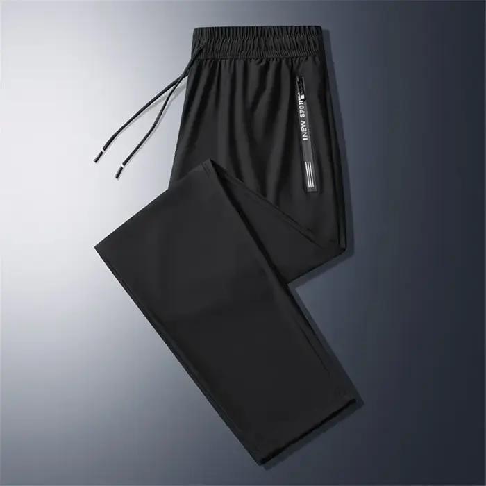 Pantalon de survêtement décontracté pour homme, grande taille 7XL 8XL, été, noir, gris