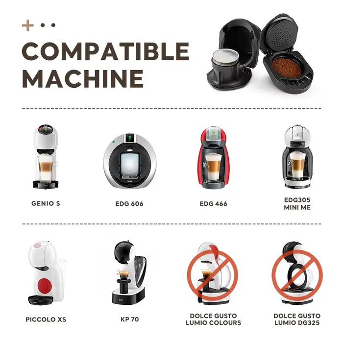 Adaptateur de capsules pour Dolce Gusto Crema, capsules originales Nespresso pour Machine à café Dol