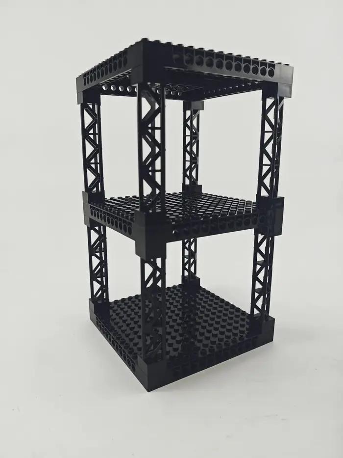 Blocs de construction multifonctionnels, Support de rangement de bureau multicouche empilable, bunke