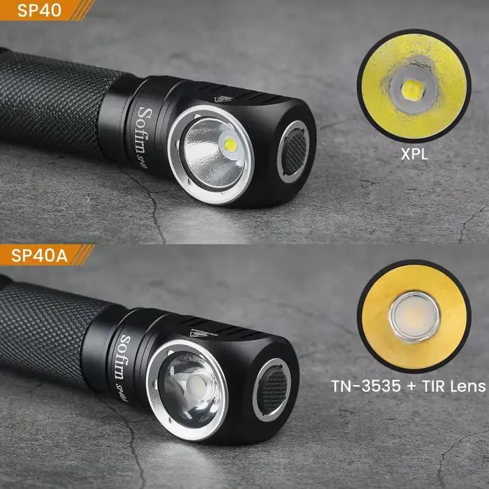 Sofirn-Lampe de sauna LED éventuelles 40, XPL sous strada 18650 Type C, lampe de poche aste 18350 av