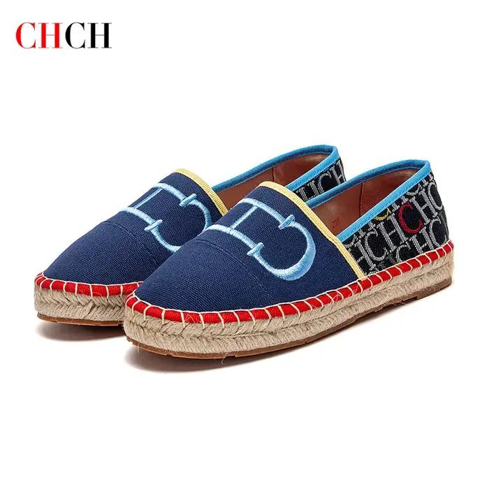 CHCH chaussures plates pour femmes nouvelles chaussures de plage pour femmes d'épissure à la mode ch