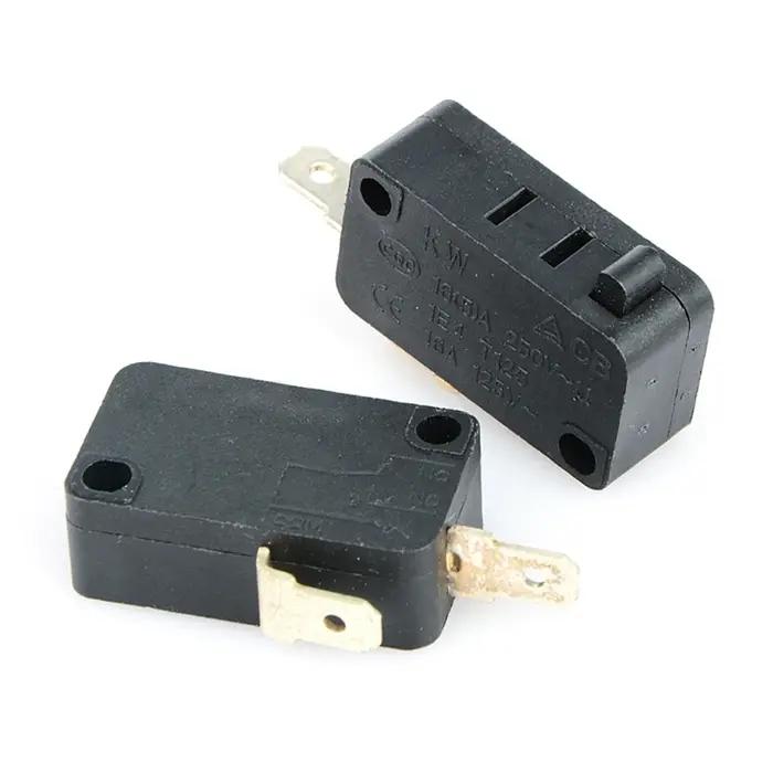 Micro interrupteur à 2 broches pour four à micro-ondes, 16a 250V, Micro interrupteur pour Machine à