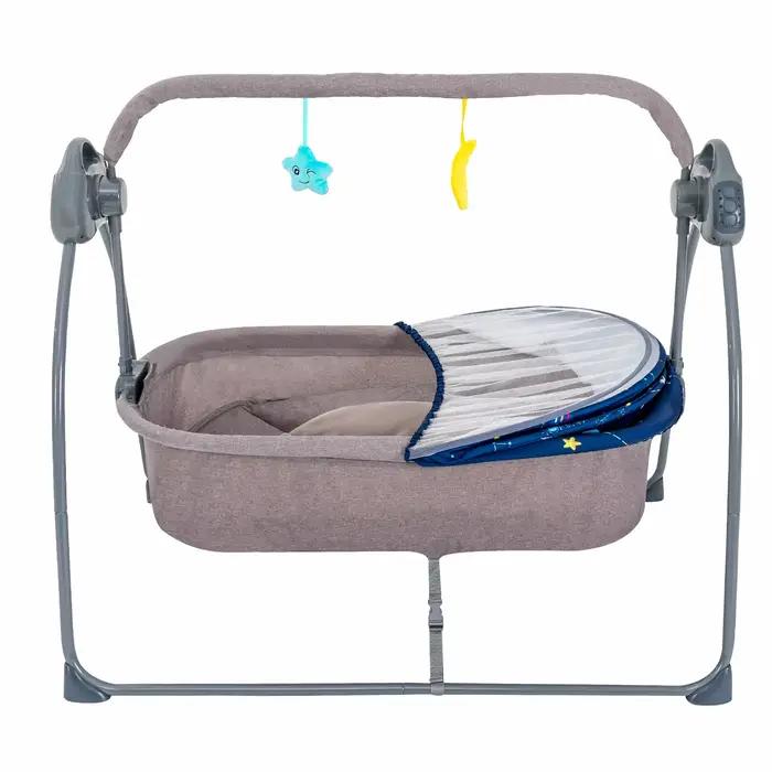 Berceau balançoire pour bébé, support électrique à 5 vitesses, chaise à bascule automatique avec tél