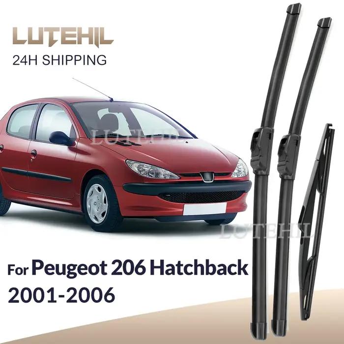 Pour Peugeot 206 Hatchback 2001-2006 2002 2003 essuie-glace avant et arrière balais pare-brise bross