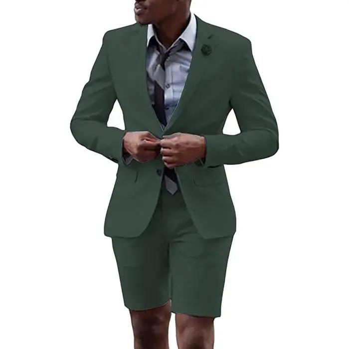 Blazer et pantalon décontractés pour hommes, revers à boutonnage unique, court, imbibé, GroomTIME, m