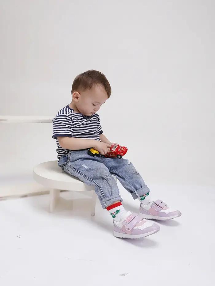 Orinformations Uckland-Chaussures de course décontractées pour filles, baskets en cuir pour enfants,
