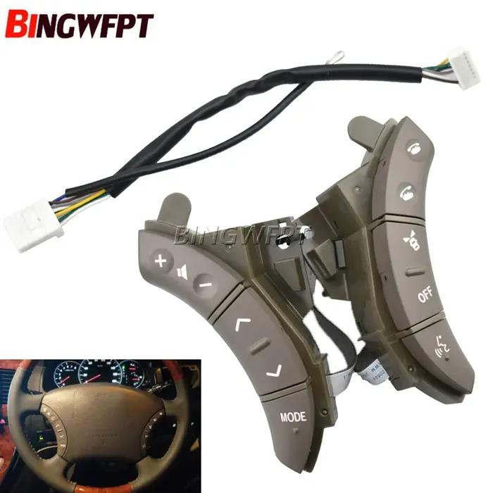 Lèvent de commande au volant de voiture multifonctions, boutons de style pour Toyota Land Cruiser, P
