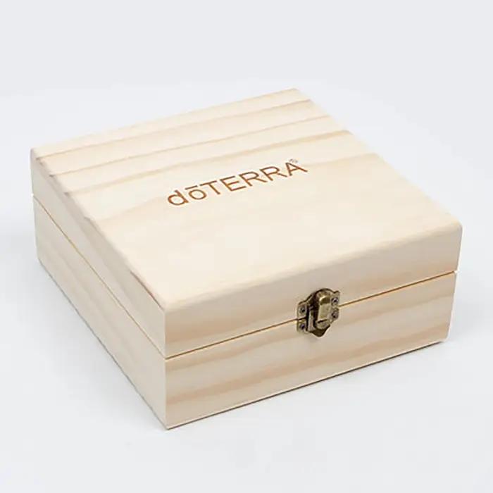 Pour doTERRA boîte de rangement en bois 25 fentes organisateur de transport bouteilles d'huile essen