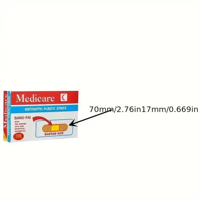 Patchs imperméables pour pansement, 100 pièces, bande de premiers secours, pansement en plâtre auto-