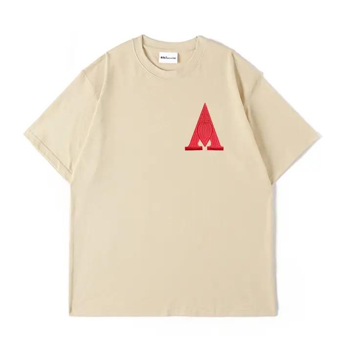 AMI AMORING nouveau en forme de coeur une broderie décontracté coton coupe ample hommes et femmes ha