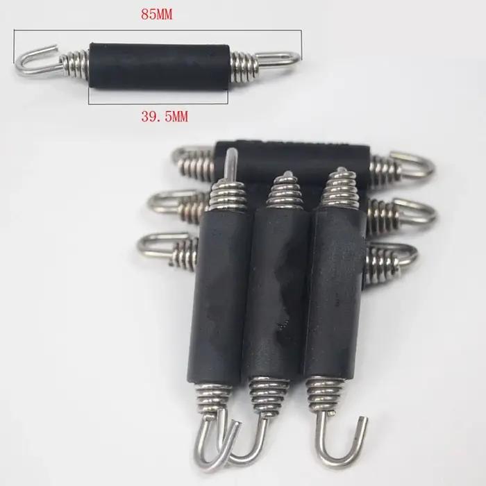 Système d'échappement universel pour moto, 2 pièces, crochets à ressorts entièrement rotatifs en aci