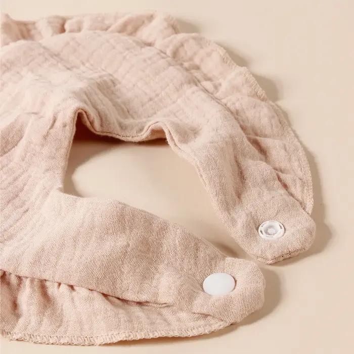 Bavoirs volants coton nouveau-né lot 8 pièces - Serviette salive bébé - Offre spéciale
