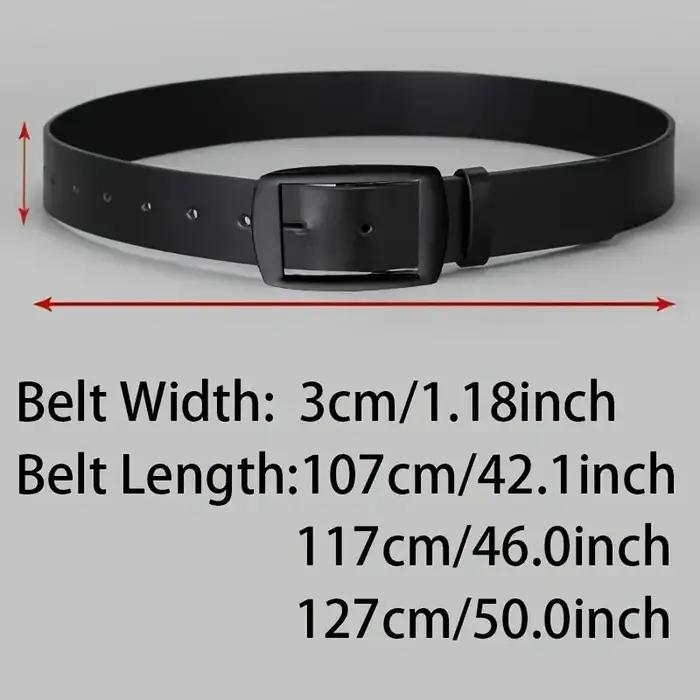 Ceinture de luxe en cuir PU pour hommes, 2 pièces, boucle ardillon en métal, haute qualité, marque c