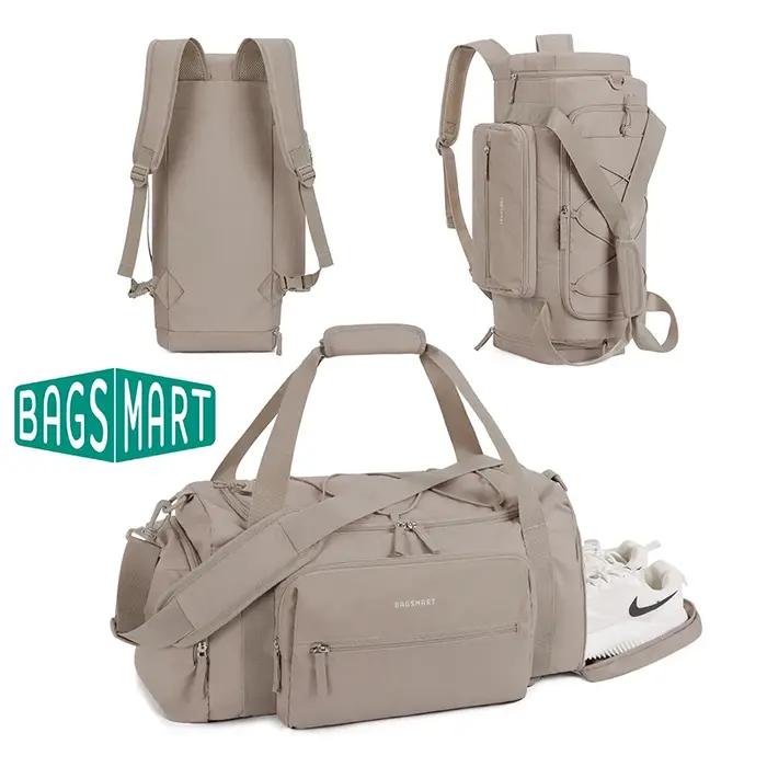 BAGSMART Sac de sport 4 en 1 pour femme et homme Sac de sport léger TSA avec compartiment à chaussur