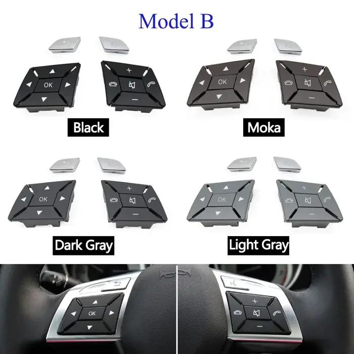 Joli de commande de couverture de volant de voiture, bouton multifonctionnel pour Mercedes Benz C E