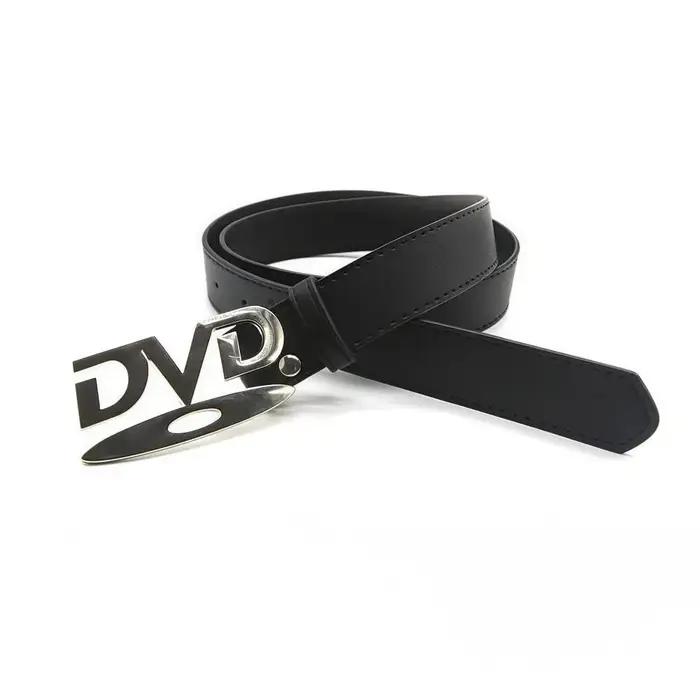 Ceinture unisexe à boucle au design nostalgique, polyvalente et tendance, pour femme, décontractée,