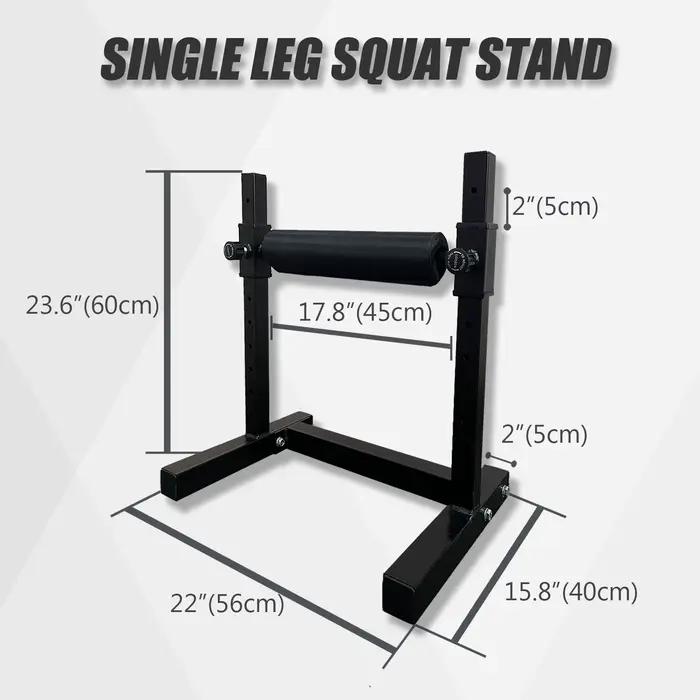 Rouleau de squat à jambe unique, support de squat à hauteur réglable, support de squat fendu bulgare