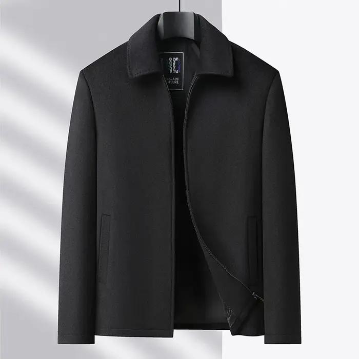 Veste de direction en laine pour hommes, haut de gamme, à la mode, cool, polyvalente, tendance et dé