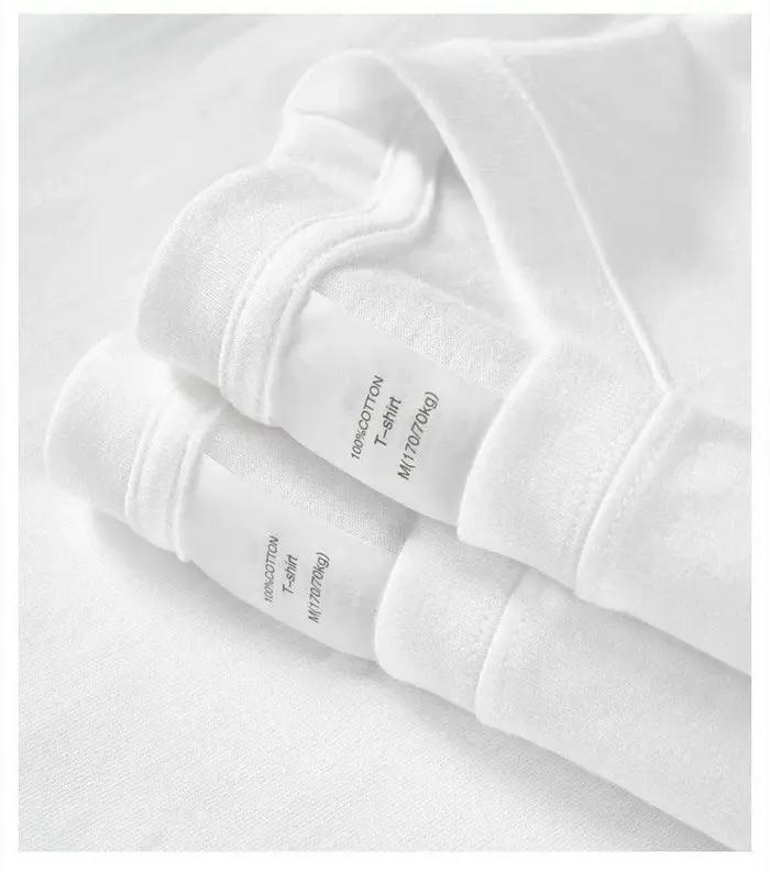 T-shirt unisexe en coton à manches courtes imprimé lettres, tendance mode été 2026, marque de luxe