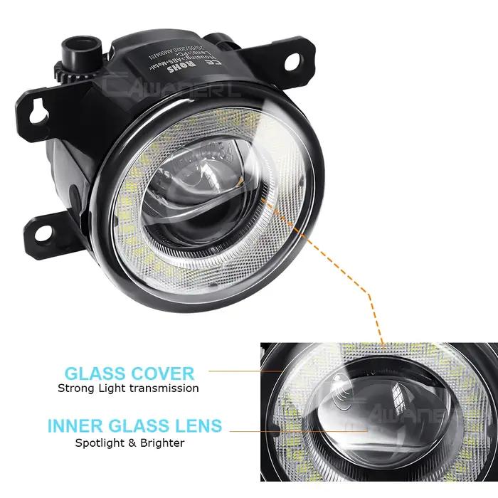 Ensemble de phares antibrouillard LED pour voiture, 2 pièces, feux diurnes DRL 30W H11 12V pour Mits