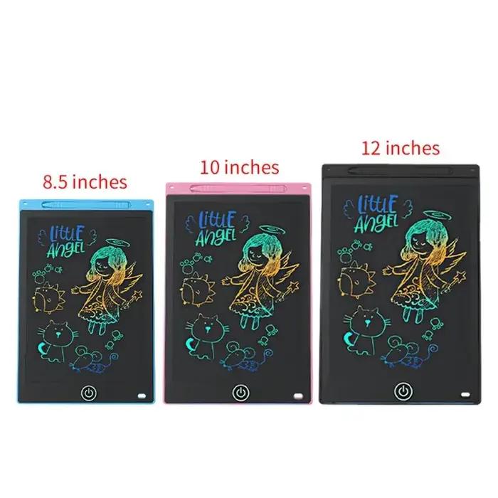 Tablette d'écriture LCD multi-tailles pour enfants, 6.5/8.5/10/12 pouces, planche à dessin réutilisa