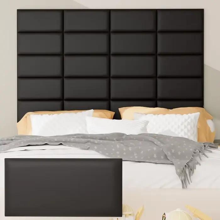 Panneau mural 3D autocollant pour tête de lit décoratif chambre à coucher salon transformation intérieure élégance sophistication