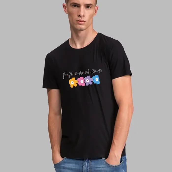 T-shirt à manches courtes et col rond pour hommes, haut imprimé Friends 152, streetwear décontracté,