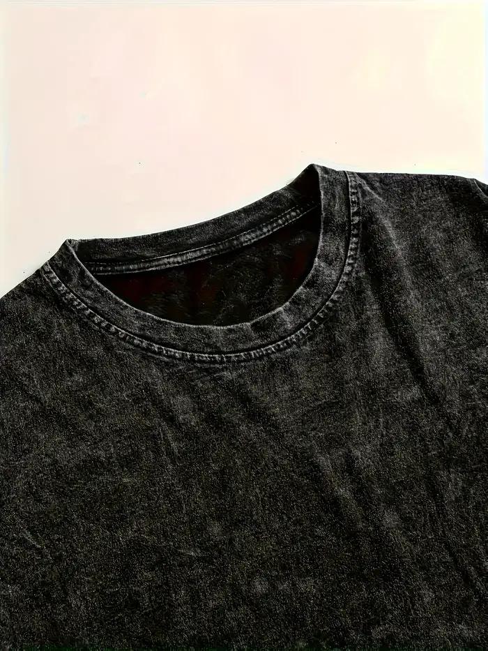 T-shirt à manches courtes pour homme, été, 100% coton, respirant, confortable, lavé à l'eau, polyval