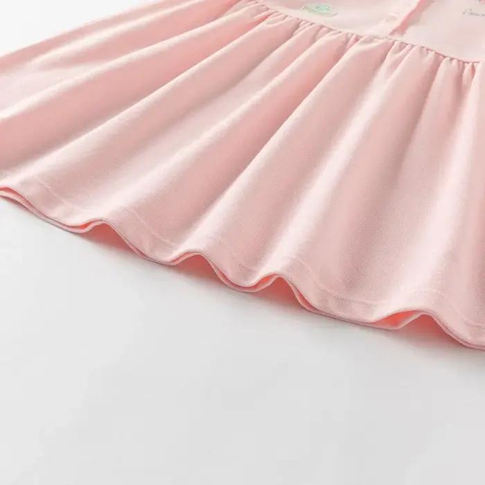 Dave Bella filles bébé robe été décontracté doux mignon enfants rose coton princesse robe fête Style