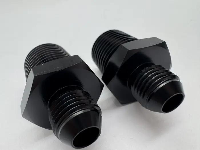 Adaptateur d'union en aluminium avec filetage mâle NPT 6AN AN-6 à 1/2 pouces, connecteur de refroidi