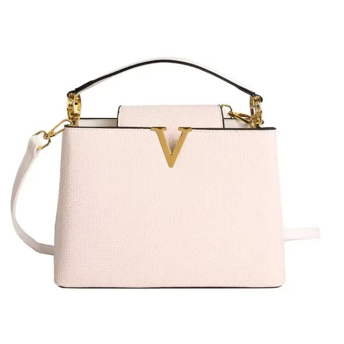 Sac à langer en cuir élégant et décontracté pour femme, grande capacité, texturé, inspiré des créate