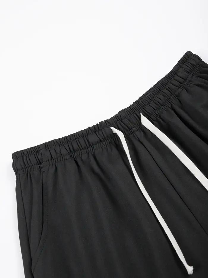 Short de course d'été pour hommes, pantalon court de Sport décontracté, Jogging, couleur unie, cordo