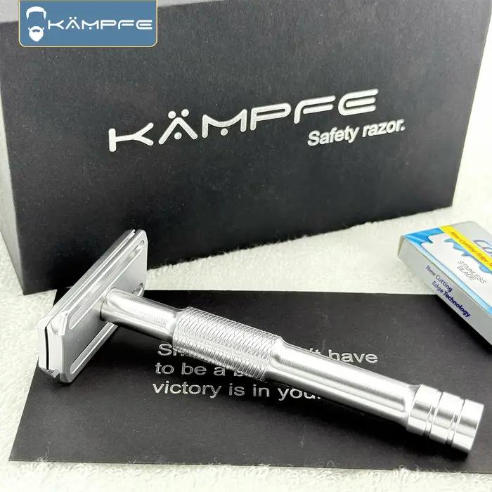 KAMPFE A99 Attack 30 ° Rasoir de sécurité double face en alliage d'aluminium gravé CNC à angle de
