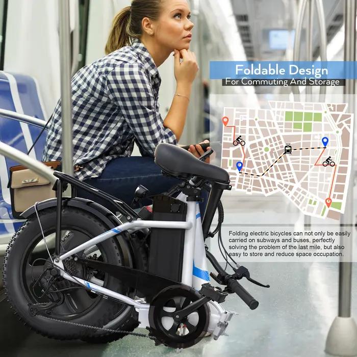 Vélo électrique Fat Opathy pour adultes, vélo électrique pliant, batterie perfective 48V, 20MPH, 3.0