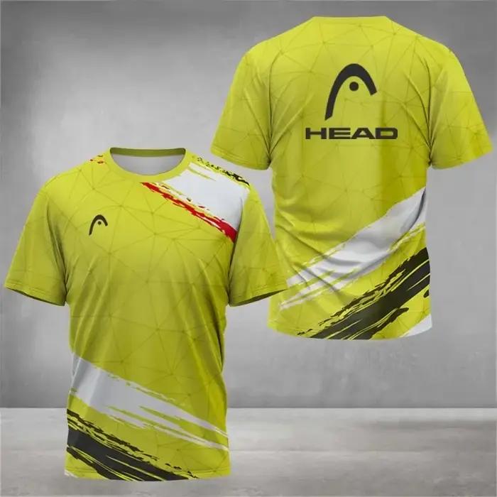 Nouveau T-shirt respirant pour homme 2026 – Maillot de badminton et tennis de table d'extérieur à co