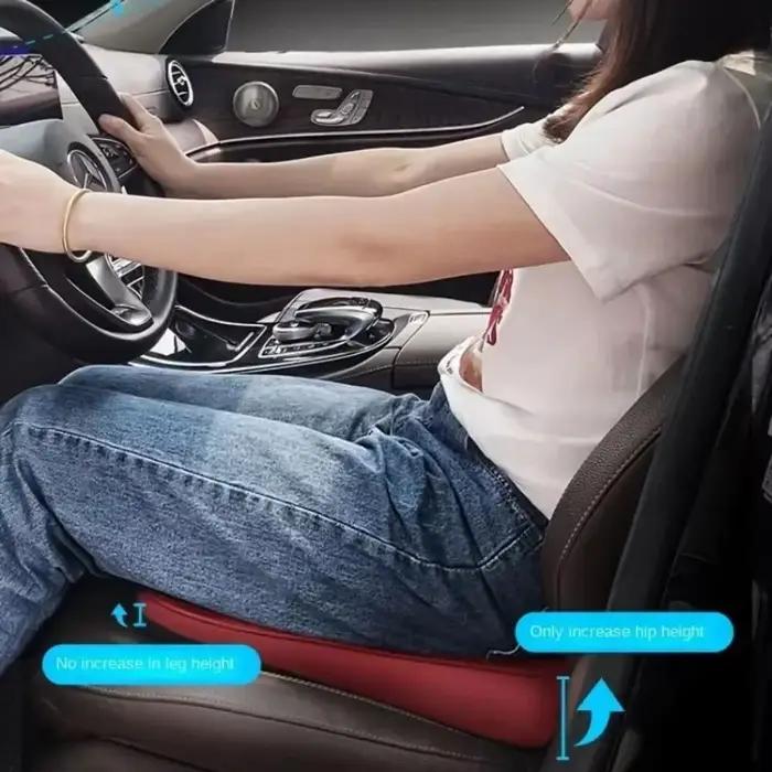 Coussin de siège rehausseur de voiture respirant antidérapant amovible tapis de hauteur ajustable portable support confortable pour femmes hommes enfants occasions spéciales déplacements quotidiens longs trajets